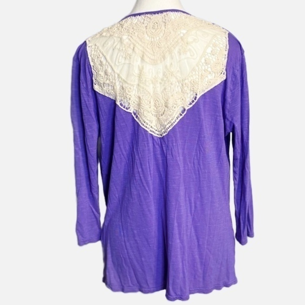 Shyanne Purple with White Lace Top‎ - Picture 2 of 7